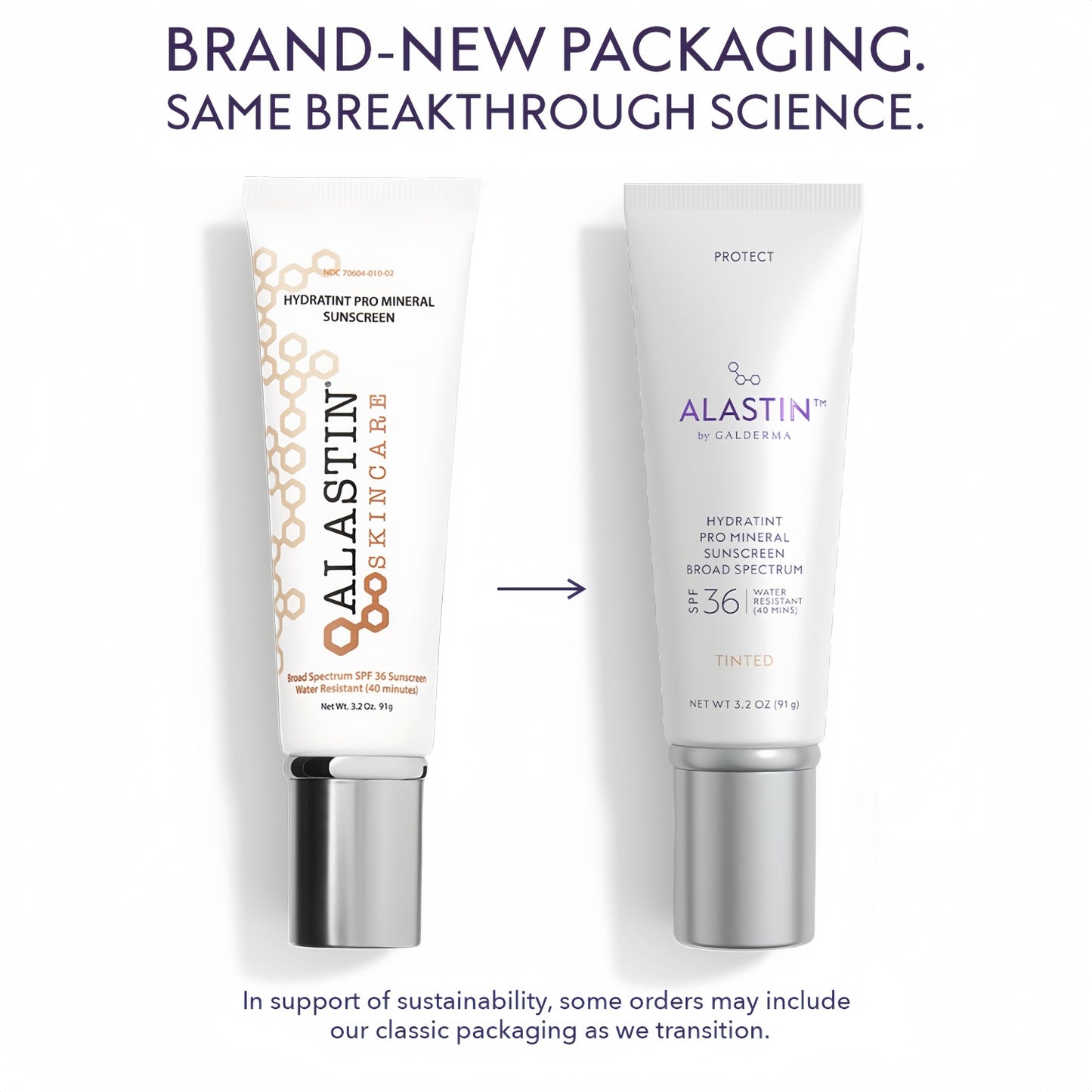 ALASTIN Skincare HydraTint Pro Mineral Sunscreen SPF 36 (3.2 oz) | 2-in-1 Tinted Daily Sunblock Moisturizer for Face & Neck | Fragrance-Free, Water Resistant